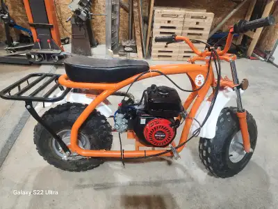 Coleman bt200x mini bike good shape probably 10 - 15 hours on the frame and maybe 2 hours on the new...