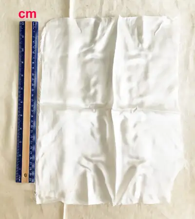 100% Silk Fabric White Crepe Satin Plain White Odd Bits of Cloth, View more