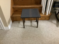 Outdoors side table Plastic weave