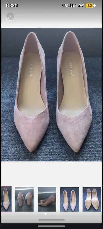 Marc Fisher genuine suede dusty pink pumps 8.5, View more