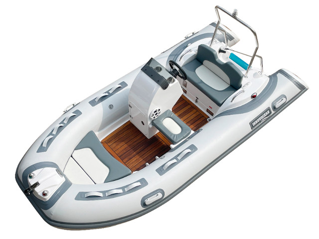 NS390C 13 feet Luxury Reinforced Fiberglass Hull Inflatable Boat in Powerboats & Motorboats in Oakville / Halton Region - Image 3