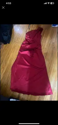 Red David’s bridal prom/brides maid dress 