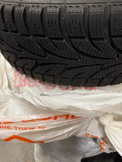 Sailun ice blazer tires used for two seasons great tread with steal rims