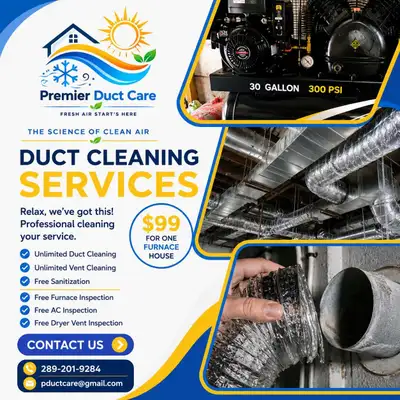 Professional Air Duct Cleaning Servicein in just $99, View more