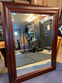 Wood framed mirror 