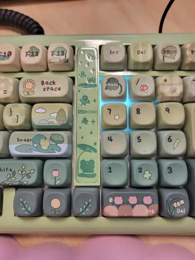kiiboom green keyboard, View more