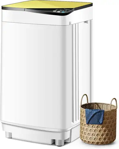 7.7 lbs Full-Automatic Washing Machine for Apartments Camping RV, View more