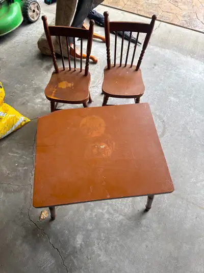 Free Kids antique dining set., View more