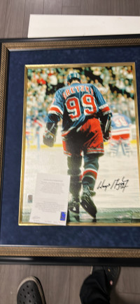  Wayne Gretzky, sign WGA canvas