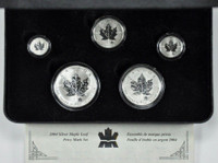 RCM Canada 2004 Fractional Silver Maple Leaf Set Privy Mint Mark