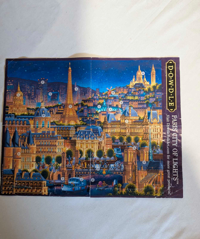 Dowdle Paris City Of Lights 1000 Piece Jigsaw Puzzle Complete  in Hobbies & Crafts in Charlottetown - Image 4