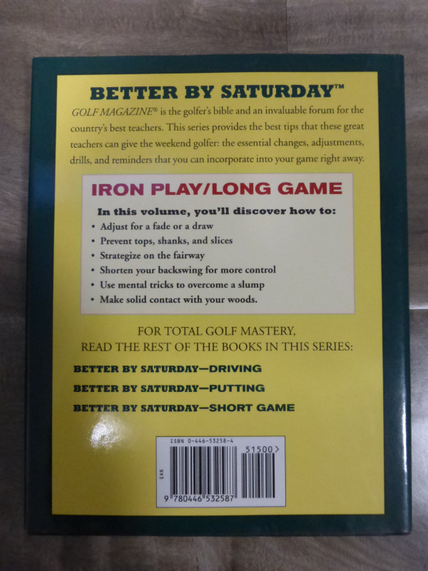 Golf Books - Better By Saturday  Hardcover  Like New / MINT in Golf in Kitchener / Waterloo - Image 4