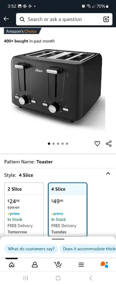OSTER Toaster , View more