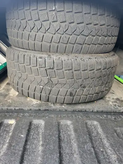 Set of 4 winter tires. Size 275 55 20. Mazzini brand. Good for another season.