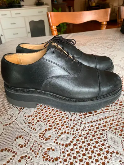 Mens leather steel toe shoes with Rocker soles.Size 8.5. Sold s, View more