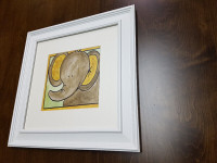Serena Bowman's elephant framed art