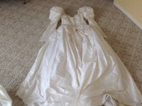 Small to Medium Size Silk Wedding Dress