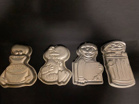 Vintage Wilton Cake Pan Lot of 32 Diff Shapes and characters