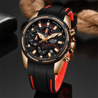 LIGE Fashion Mens Watches Top Brand Luxury Multi-function dial S