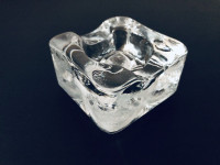 Rare Retro Vibe - The COOLEST Ice block cube ashtray