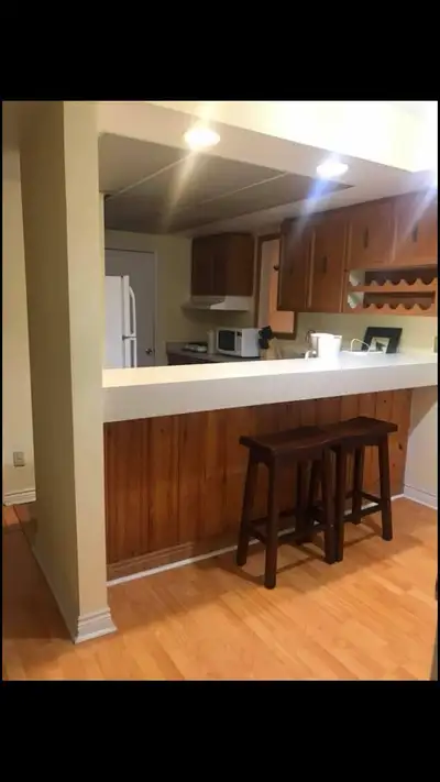 A large bright furnished Basement apartment $1550 + 1/3 of utility Furnished Basement apartment with...