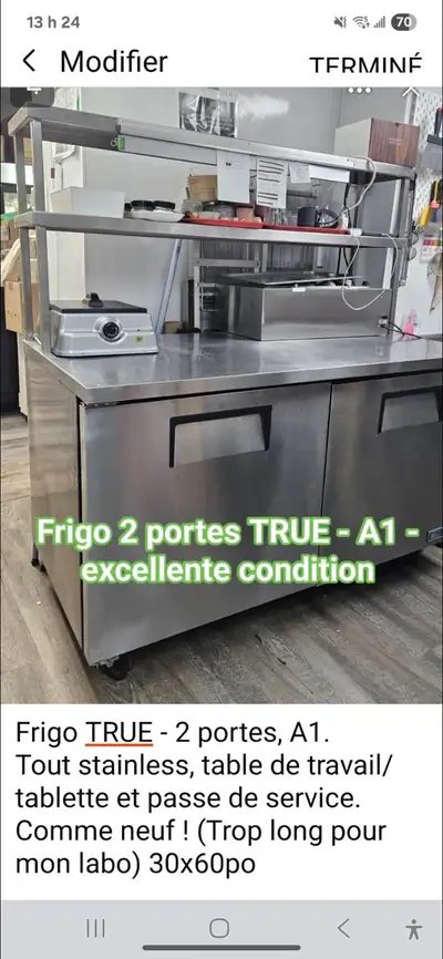 Réfrigérateur commercial True, View more