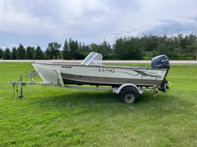 2000 Lund Adventurer 1675 2003 75hp Yamaha 4 stroke Electrical all works Eagle depth finder Live wel...