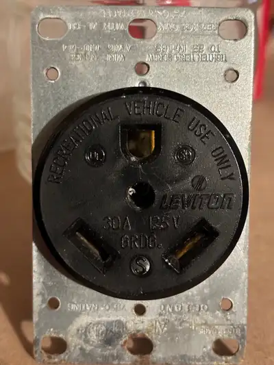 Like new. Add a home power outlet for your RV. Asking $5