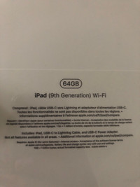 BNIB - iPad 9th Gen WiFi  64 GB