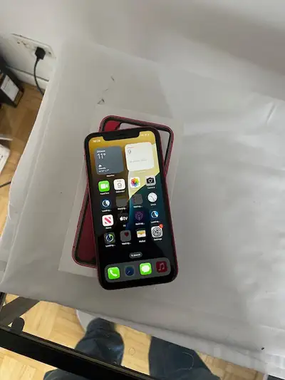 Excellent iphone XR red product 64gb unlocked excellent battery, View more