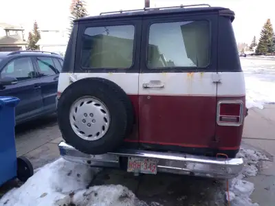We have a 1979, GMC window van, with three seats and will seat 9 passengers.With extra heater for th...