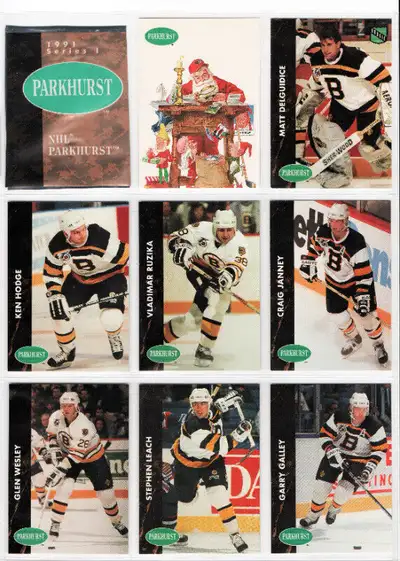 $40.00 ~ 1991-92 PARKHURST ~FIRST EDITION! ~ # 1–450 COMPLETE SET IN BINDER In this FIRST PARKHURST...