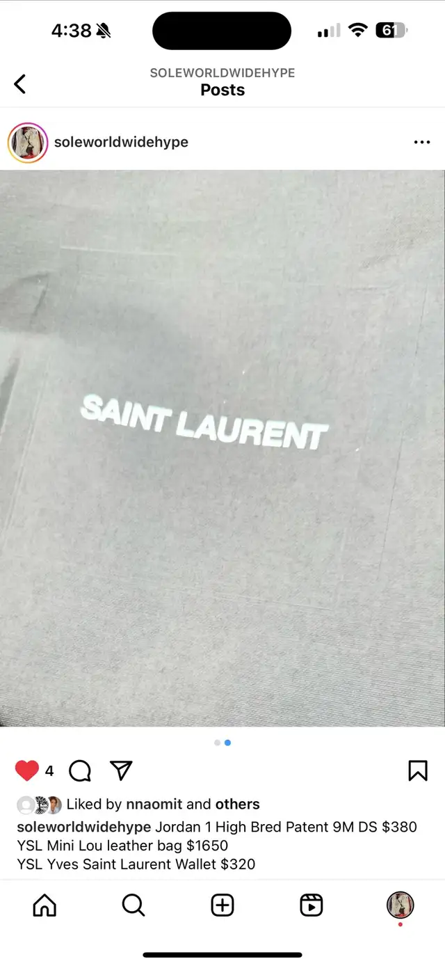 SOLD. Jordan 1 High Bred Patent 9M DS $380 
 in Women's - Bags & Wallets in City of Toronto - Image 3