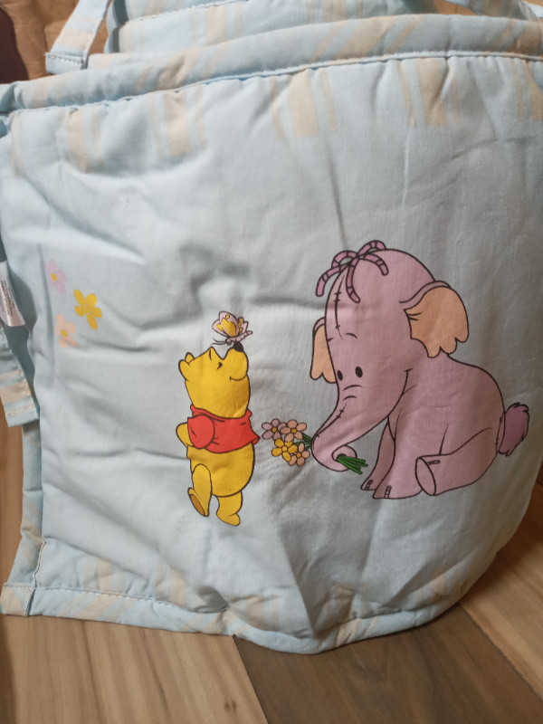 Winnie The Pooh Baby Elephant Crib Bumper Pad for Boys Like NEW in Cribs in Mississauga / Peel Region - Image 4