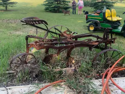 Tractor Drawn Furrow Plough. $500 Horse Drawn Furrow Plough. $650 Potato Scuffler. $200 For more inf...