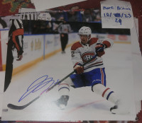 Justin Barron 8x10 signed pictures Canadiens Hockey