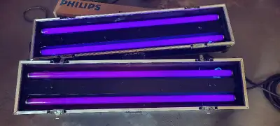 Black Lights, 4 foot Fluorescent in road cases, View more