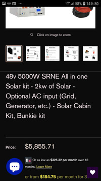 48V 5000W SRNE All In On Solar kit ...