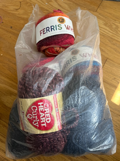 Yarn Destash, Assortment, Lion Brand Ferris Wheel, Red Heart, View more