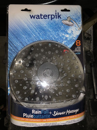 Waterpik Aquascape Ultra 8-Spray Drenching Shower Head in Chrome