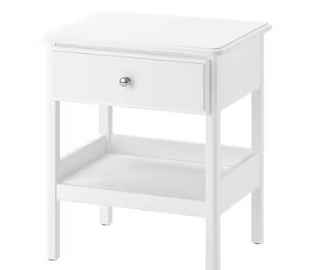 $40 White Ikea Tyssedal Nightstand (832 Bay street, May 30-31) in Other Tables in City of Toronto