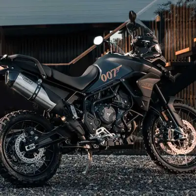 NEW...Ultra rare limited edition Tiger James Bond motorcycle....only 25 KM....yes twenty five KM. Li...