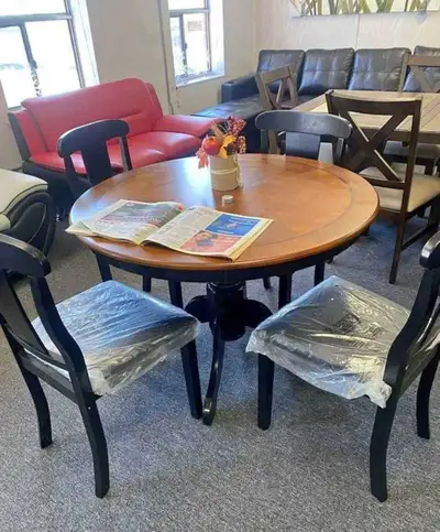 Round Dining Table Set - Brand New In Box, View more