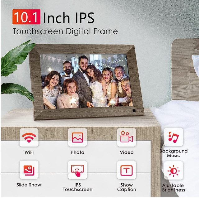 10.1 Digital photo frame(touchscreen) WIFI 16Gb storage in General Electronics in Calgary
