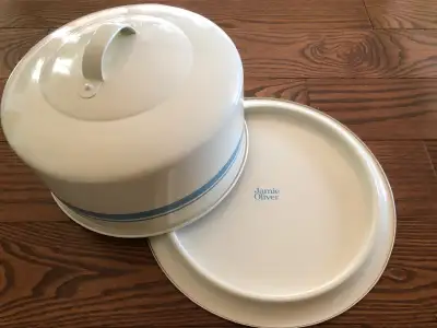 Jamie Oliver Stainless Steel Cake Carrier with Lid – Brand New, View more