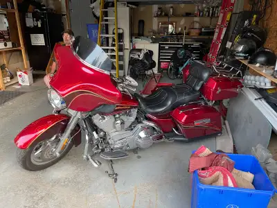 I am selling a used 2005 Harley-Davidson FLHTCUSE2, a classic touring motorcycle with a comfortable...