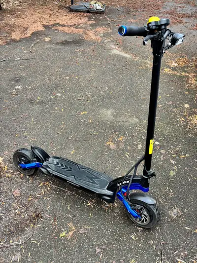 In great condition. Goes up to a whopping 70km an hour and comes with its charger. 90 km range