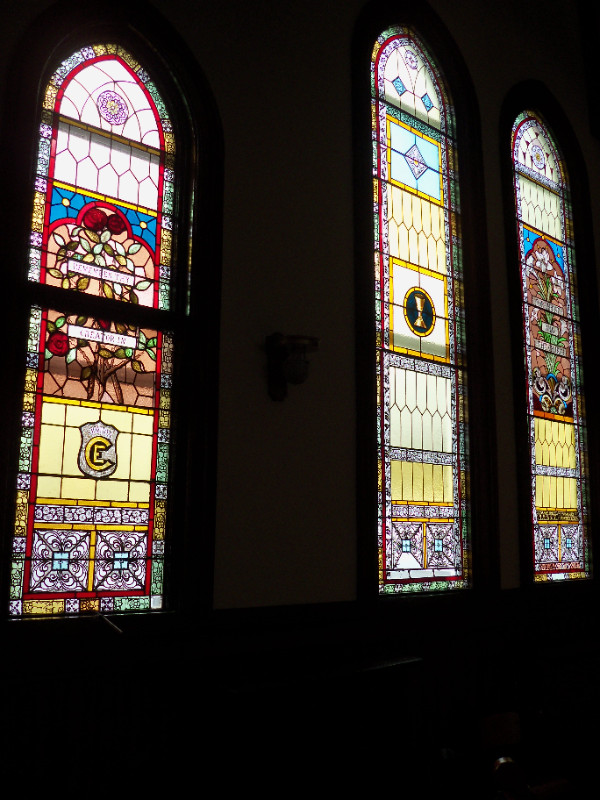 St. Matthew Wesley stained glass windows Arts & Collectibles Cape