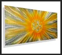 48x24" Energy ball METAL painting wall decor unusual sculpture