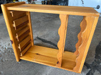 solid wood wine rack